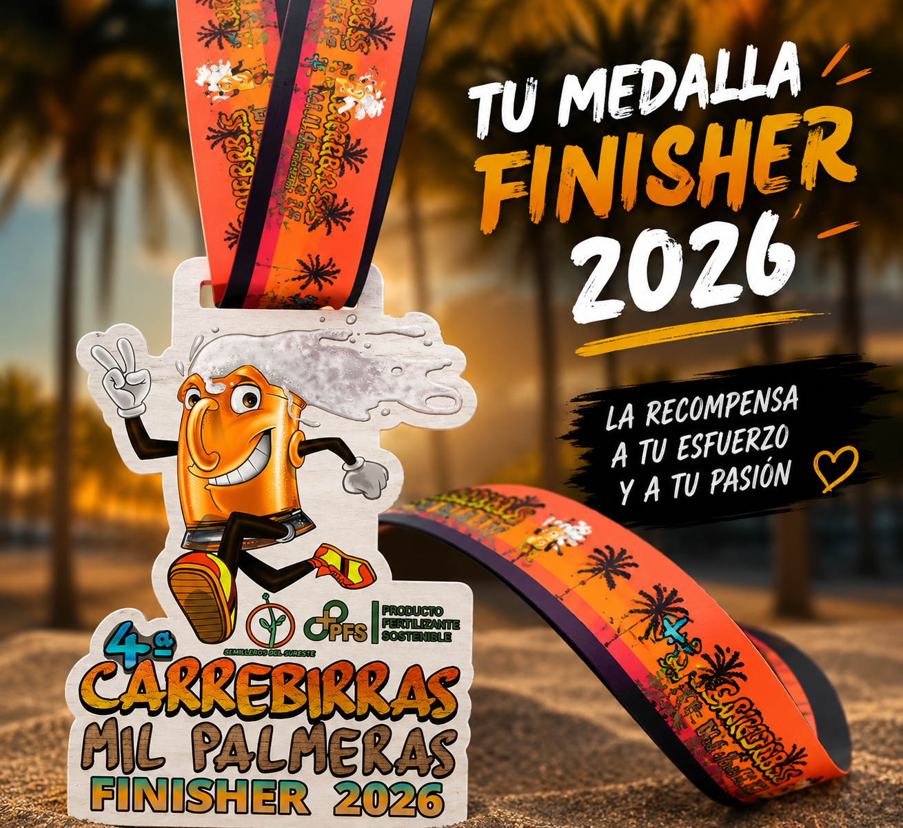Medalla Finisher Carrebirras Mil Palmeras 2026